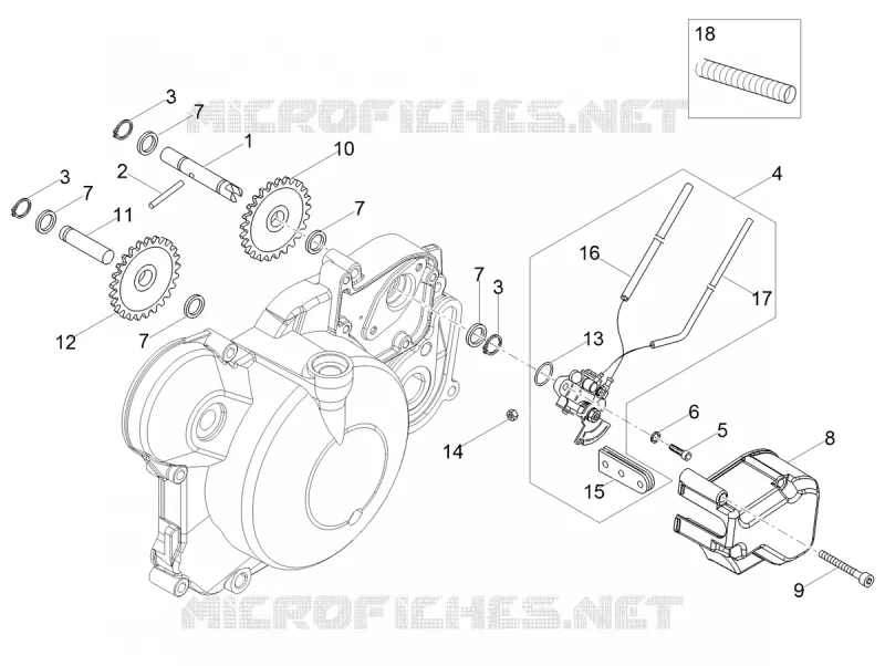 Pompe huile GILERA GILERA-MOTORCYCLES 50 SMT 2018  SMT 50 E4