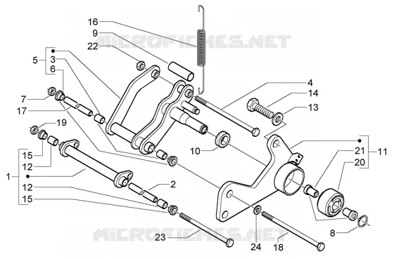 Bras oscillant VESPA VESPA-SCOOTER 200 GRANTURISMO 2003  Granturismo L