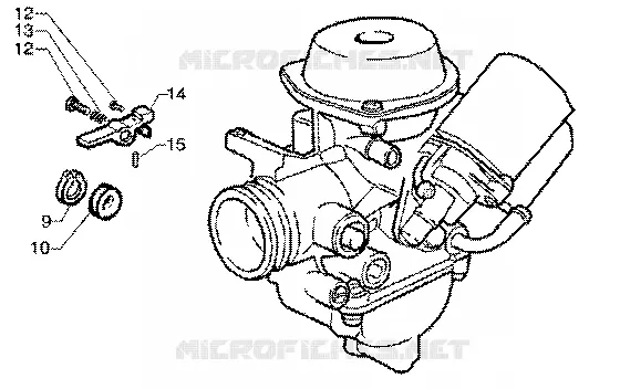 Carburateur VESPA VESPA-SCOOTER 125 ET4 Other year  ET4 125 Leader