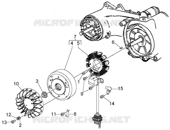 Flywheel magneto VESPA VESPA-SCOOTER 150 LX Other year  LX 150