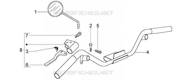 Handlebars component parts VESPA VESPA-SCOOTER 150 LX Other year  LX 150