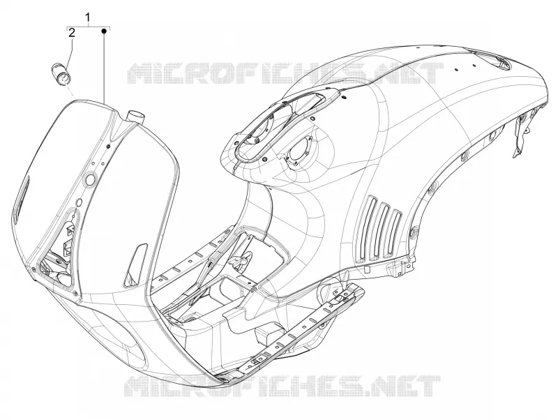 Châssis/coque VESPA VESPA-SCOOTER 125 946 2013  946 125 4T 3V ABS E3