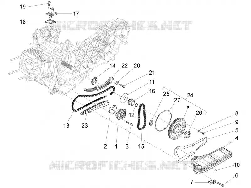 Pompe à huile VESPA VESPA-SCOOTER 125 946 2014  946 125 4T 3V ABS E3