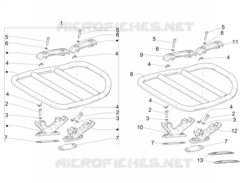 Porte-bagages arrière VESPA VESPA-SCOOTER 150 946 2017  946 150 4T 3V ABS
