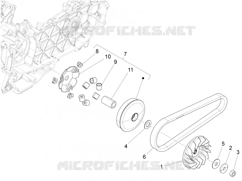 Poulie motrice VESPA VESPA-SCOOTER 150 946 2015  946 150 4T 3V ABS
