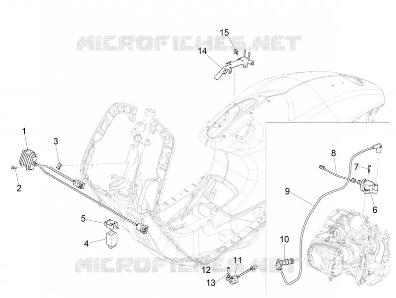 Régulateurs de tension - Centrales electroniques - Bobine H.T. VESPA VESPA-SCOOTER 150 946 2018  946 150 4T 3V ABS