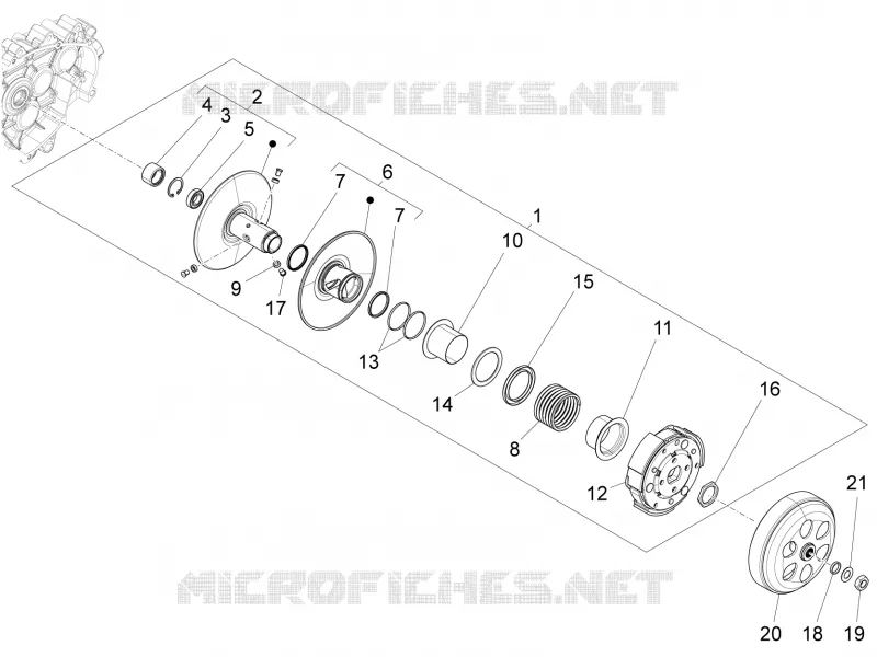 Poulie entrainee VESPA VESPA-SCOOTER 150 946 2016  946 ARMANI 150 4T 3V ABS E3