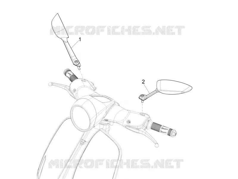 Rétroviseur/s VESPA VESPA-SCOOTER 150 946 2017  946 ARMANI 150 4T 3V ABS E3