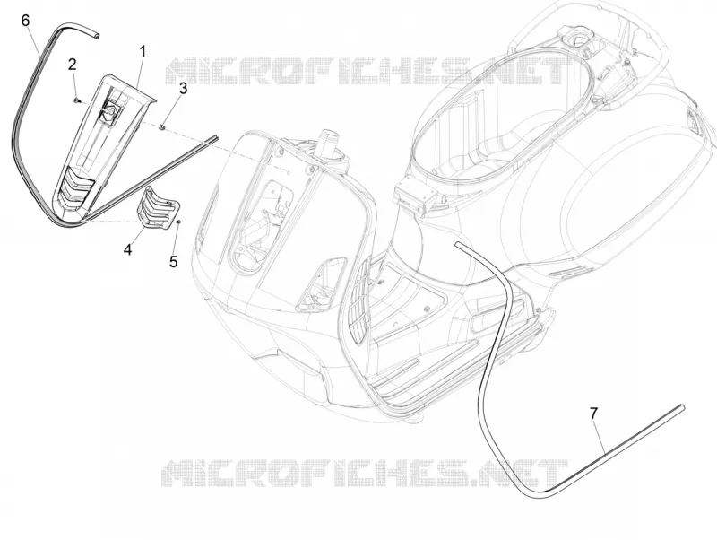 Tablier avant VESPA VESPA-SCOOTER 300 GTV 2017  GTV 300 SEI GIORNI ie E4 ABS