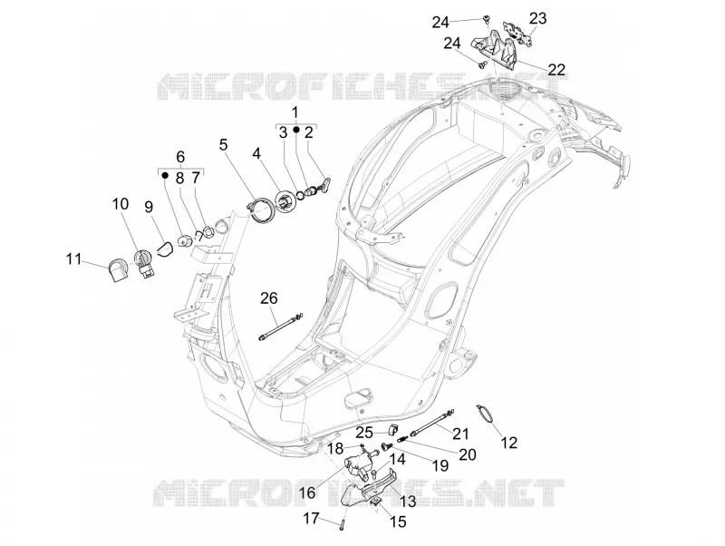 Serrures VESPA VESPA-SCOOTER 125 SPRINT 2017  Sprint 125 4T 3V IGET E4 ABS