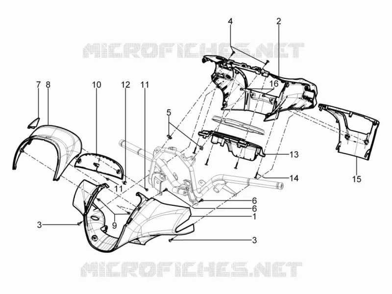 Couvertures guidon PIAGGIO PIAGGIO-SCOOTER 300 BEVERLY 2019  Beverly 300 ie ABS Euro 4