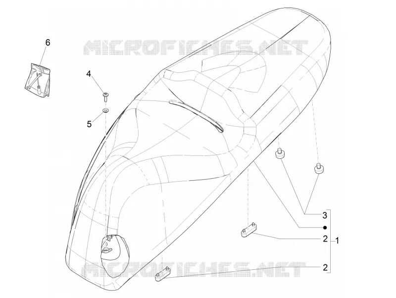 Selle/sieges PIAGGIO PIAGGIO-SCOOTER 300 BEVERLY 2019  Beverly 300 ie ABS Euro 4