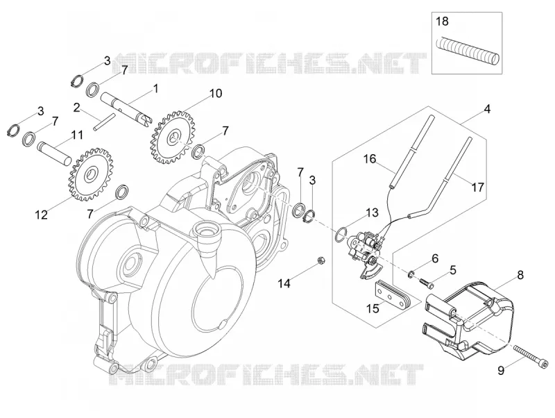 POMPE A HUILE GILERA GILERA-MOTORCYCLES 50 SMT 2019  SMT 50 Euro 4 Drifting