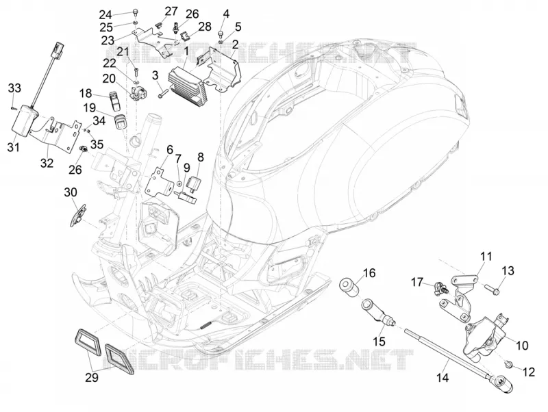 Régulateurs de tension - Centrales electroniques - Bobine H.T. VESPA VESPA-SCOOTER 300 GTS 2020  GTS 300 Supertech HPE 4T/4V ie Euro 4 ABS