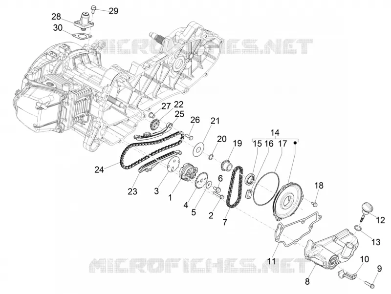 Pompe à huile VESPA VESPA-SCOOTER 50 PRIMAVERA 2019  Primavera 50 4T 3V Euro 4