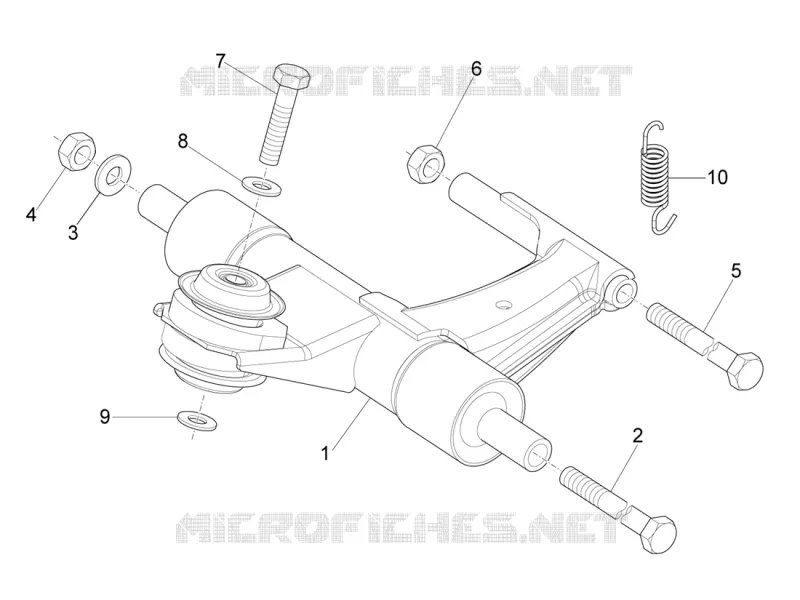 Bras oscillant VESPA VESPA-SCOOTER 125 SXL 2017  SXL 125 4T 3V