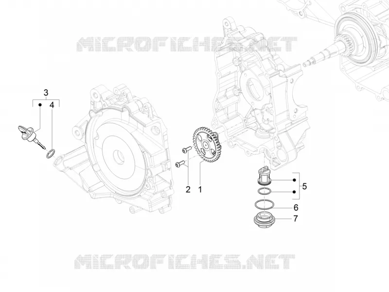 Pompe à huile VESPA VESPA-SCOOTER 125 SXL 2019  SXL 125 4T 3V