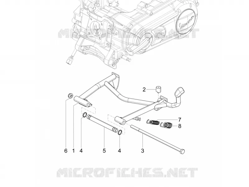 Béquille/s VESPA VESPA-SCOOTER 125 VXL 2018  VXL 125 4T 3V