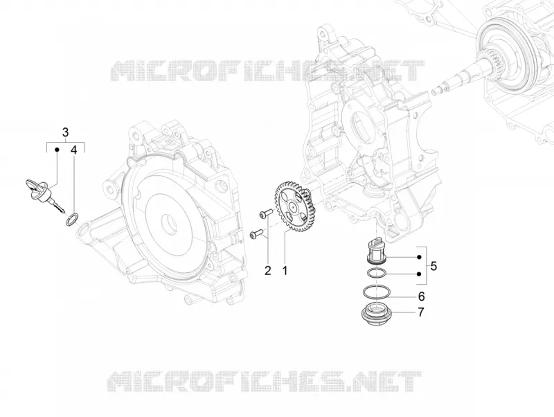 Pompe à huile VESPA VESPA-SCOOTER 125 VXL 2019  VXL 125 4T 3V