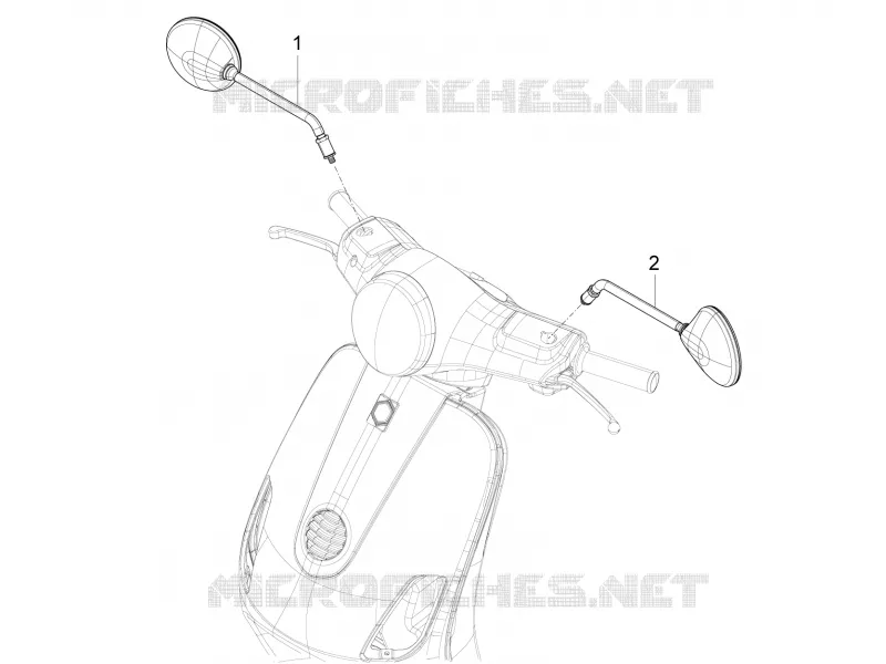 RETROVISEURS VESPA VESPA-SCOOTER 125 VXL 2018  VXL 125 4T 3V