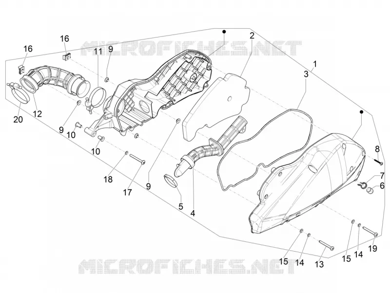 Filtre à air PIAGGIO PIAGGIO-SCOOTER 300 BEVERLY 2021  Beverly 300 4T/4V HPE Euro 5 ABS