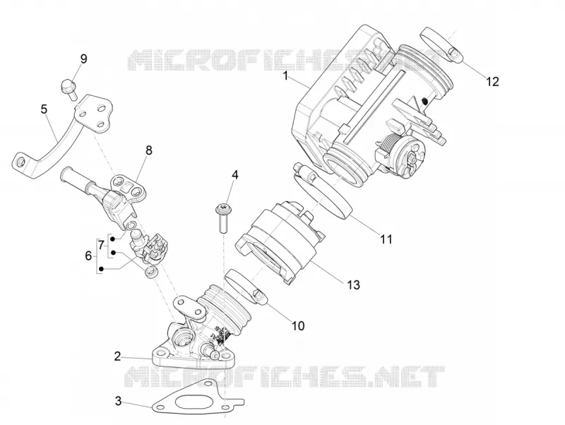 Boitier papillon - Injecteur - Pipe d'admission PIAGGIO PIAGGIO-SCOOTER 125 LIBERTY 2022  Liberty 125 4T iGet 3V ie ABS Euro 5