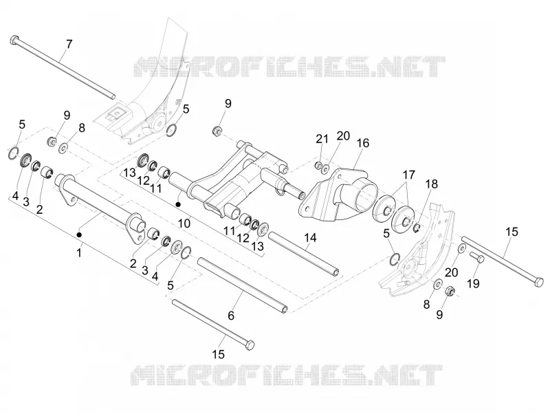 Bras oscillant PIAGGIO PIAGGIO-SCOOTER 125 LIBERTY 2022  Liberty 125 4T iGet 3V ie ABS Euro 5