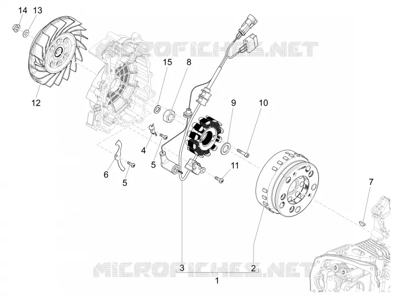 Volant magnétique PIAGGIO PIAGGIO-SCOOTER 125 LIBERTY 2020  Liberty 125 4T iGet 3V ie ABS Euro 5