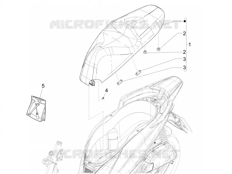 Selle/sieges PIAGGIO PIAGGIO-SCOOTER 125 MEDLEY 2017  Medley 4T ie ABS
