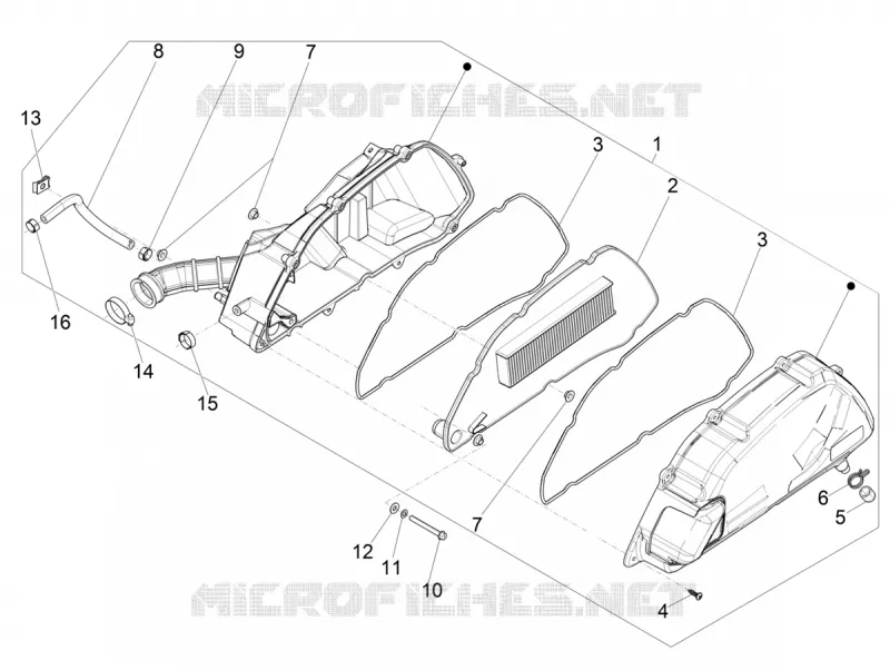 Filtre à air PIAGGIO PIAGGIO-SCOOTER 125 MEDLEY 2016  Medley 4T ie ABS
