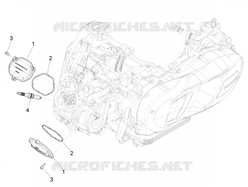 Couvercle culasse PIAGGIO PIAGGIO-SCOOTER 125 MEDLEY 2022  Medley 125 Euro 5 ABS