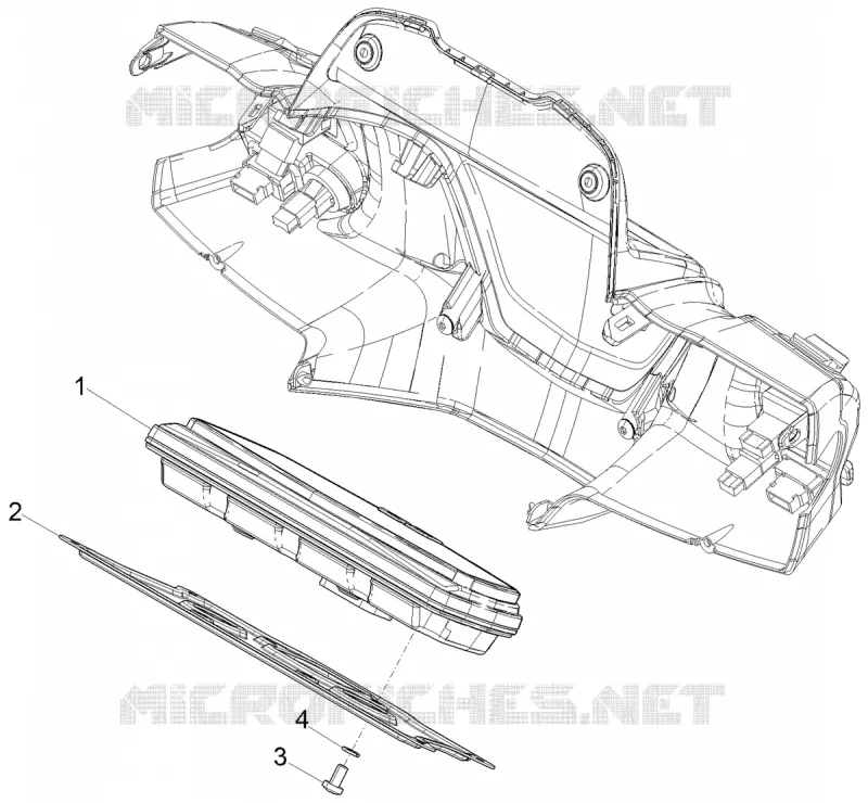 Groupe instruments - Cruscotto PIAGGIO PIAGGIO-SCOOTER 125 MEDLEY 2022  Medley 125 Euro 5 ABS