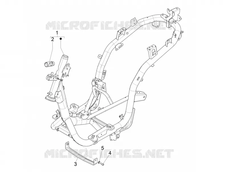 Châssis/coque PIAGGIO PIAGGIO-SCOOTER 150 MEDLEY 2021  Medley 150 4T Euro 5