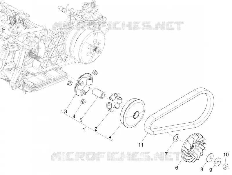 Poulie motrice PIAGGIO PIAGGIO-SCOOTER 150 MEDLEY 2016  Medley 4T ie ABS