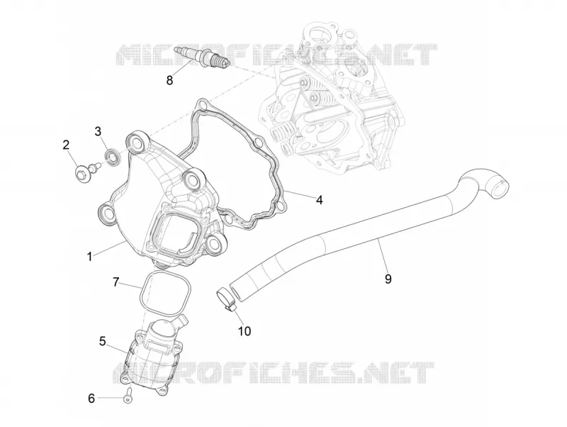Couvercle culasse PIAGGIO PIAGGIO-SCOOTER 300 MP3 2020  MP3 300 HPE / 300 HPE Sport Euro 5 ABS