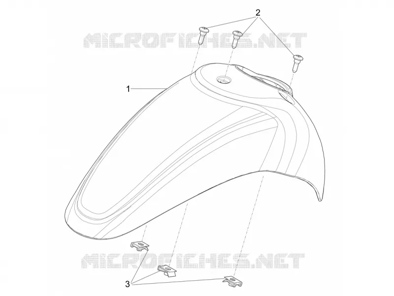 Logement roue - Garde boue PIAGGIO PIAGGIO-SCOOTER 125 MYMOOVER 2021  Mymoover 125 Delivery 4T 4V Euro 5
