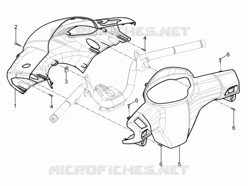 Couvertures guidon PIAGGIO PIAGGIO-SCOOTER 50 TYPHOON 2012  Typhoon 50 2T Euro 2