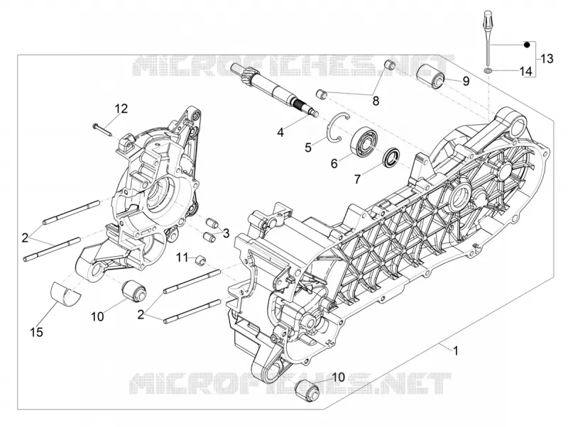 Carter moteur PIAGGIO PIAGGIO-SCOOTER 50 TYPHOON 2018  Typhoon 50 2T Euro 4