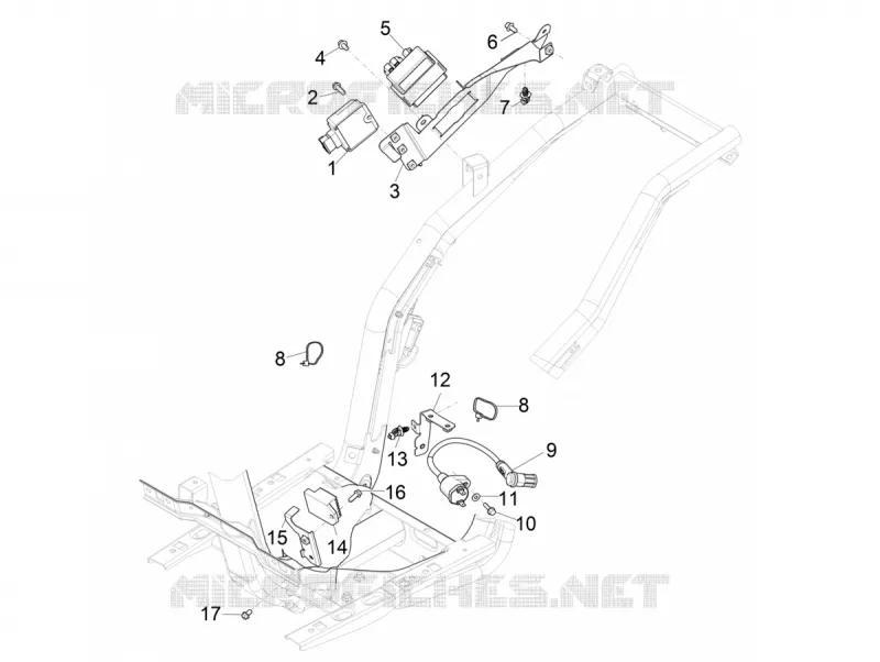 Régulateurs de tension - Centrales electroniques - Bobine H.T. PIAGGIO PIAGGIO-SCOOTER 50 TYPHOON 2020  Typhoon 50 2T Euro 4