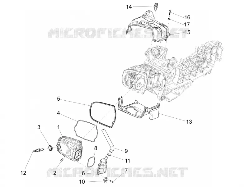 Couvercle culasse VESPA VESPA-SCOOTER 125 946 2021  946 125 Euro 5 ABS Christian Dior
