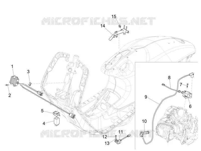 Régulateurs de tension - Centrales electroniques - Bobine H.T. VESPA VESPA-SCOOTER 150 946 2021  946 150 Euro 4 ABS Christian Dior