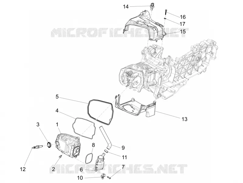 Couvercle culasse VESPA VESPA-SCOOTER 150 946 2021  946 150 Euro 5 ABS Christian Dior