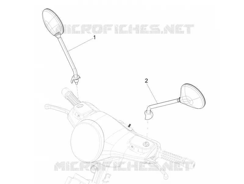 RETROVISEURS VESPA VESPA-SCOOTER 125 GTS 2017  GTS 125 Super 4T Euro 5 ABS