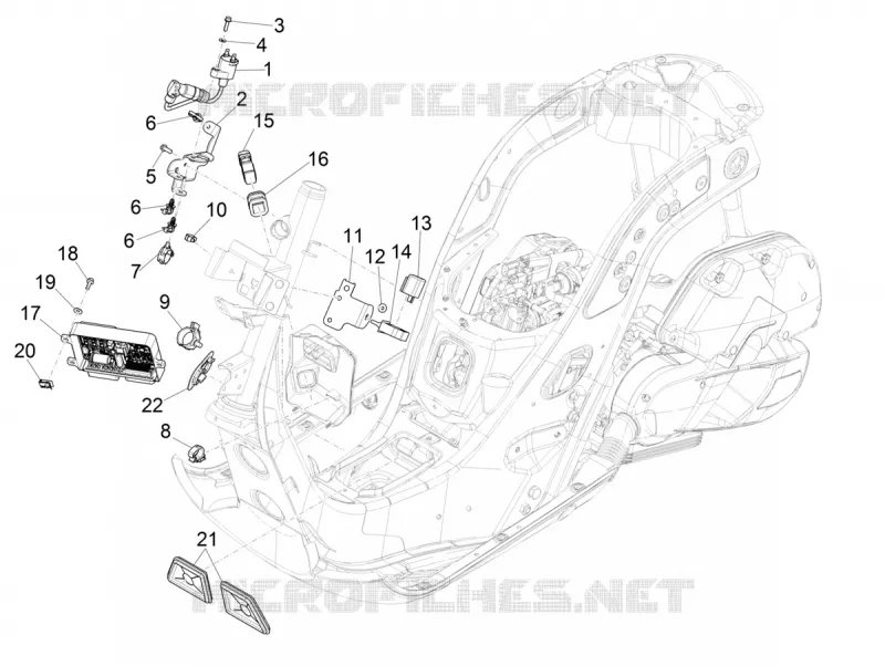 Régulateurs de tension - Centrales electroniques - Bobine H.T. VESPA VESPA-SCOOTER 125 GTS 2022  GTS 125 Super 4T Euro 5 ABS