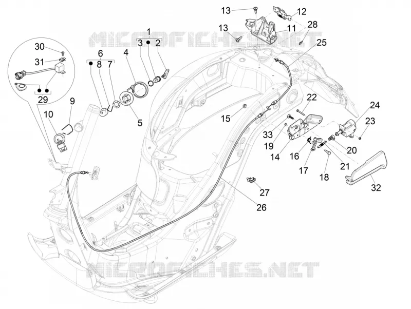 SERRURES VESPA VESPA-SCOOTER 125 GTS 2022  GTS 125 Super 4T Euro 5 ABS