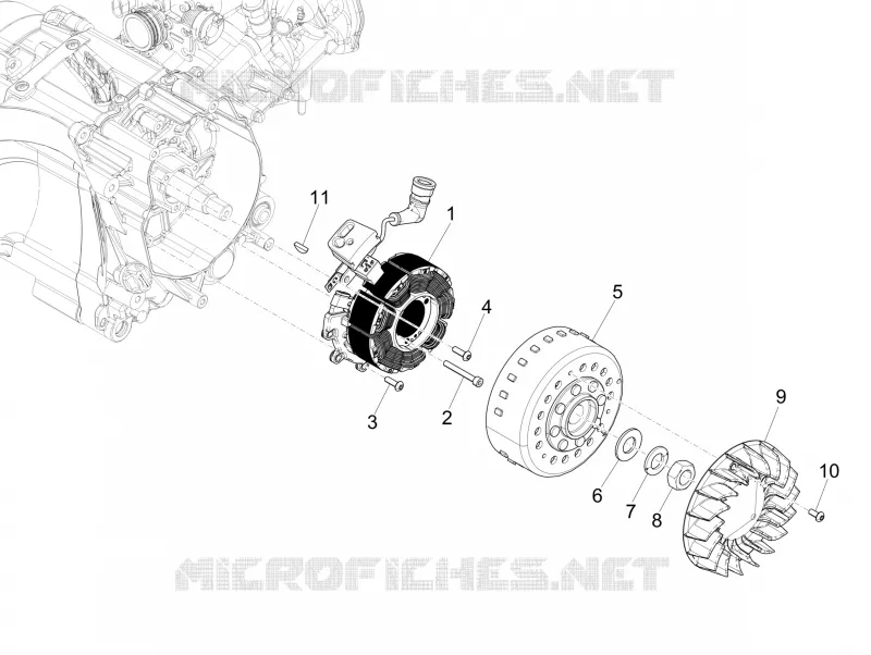 Volant magnétique VESPA VESPA-SCOOTER 125 GTS 2018  GTS 125 Super 4T Euro 5 ABS