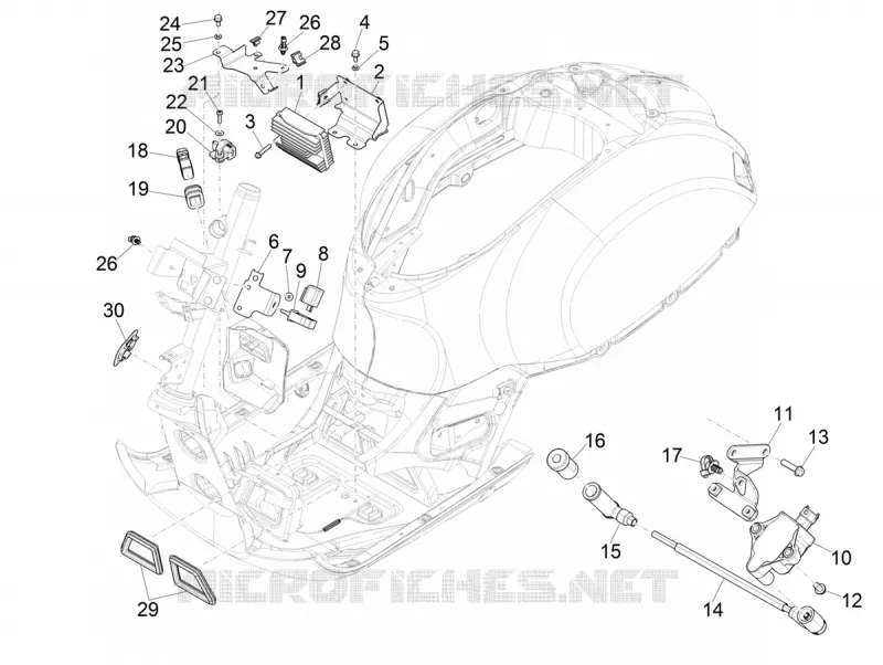 Régulateurs de tension - Centrales electroniques - Bobine H.T. VESPA VESPA-SCOOTER 300 GTS 2020  GTS 300 HPE 4T 4V ie Euro 5 ABS