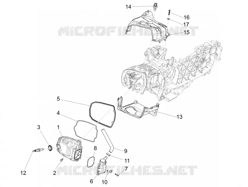 Couvercle culasse VESPA VESPA-SCOOTER 125 PRIMAVERA 2022  Primavera 125 4T 3V ie Euro 5 ABS