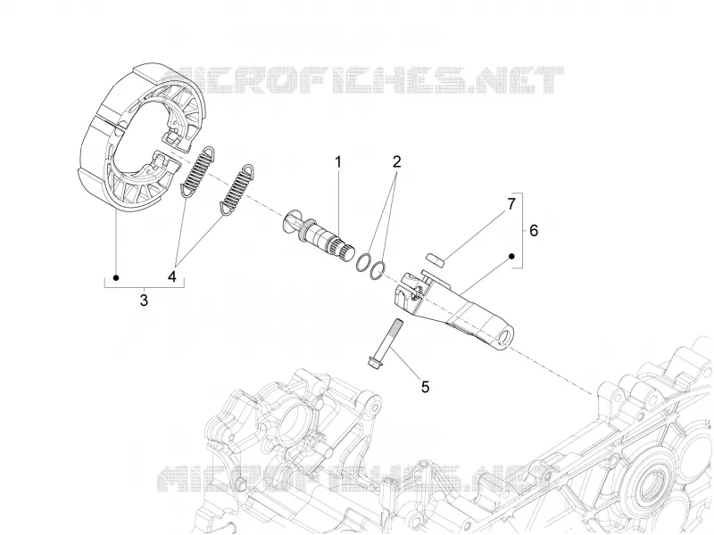 FREIN ARRIERE - MACHOIRES VESPA VESPA-SCOOTER 125 PRIMAVERA 2022  Primavera 125 4T 3V ie Euro 5 ABS