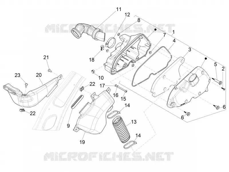 Filtre à air VESPA VESPA-SCOOTER 125 PRIMAVERA 2022  Primavera 125 4T 3V ie Euro 5 ABS